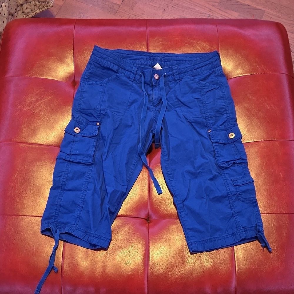 Men's Blue Cargo Shorts
